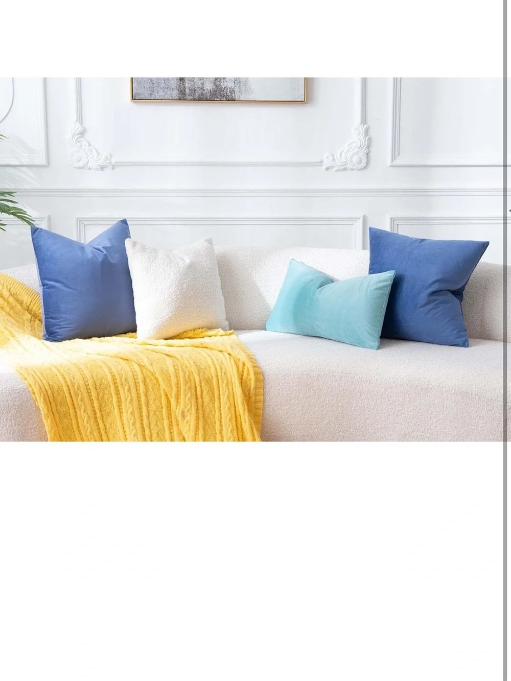 Decorative Pillow Covers Velvet Throw Cushion Covers Cases With Hidden Zipper